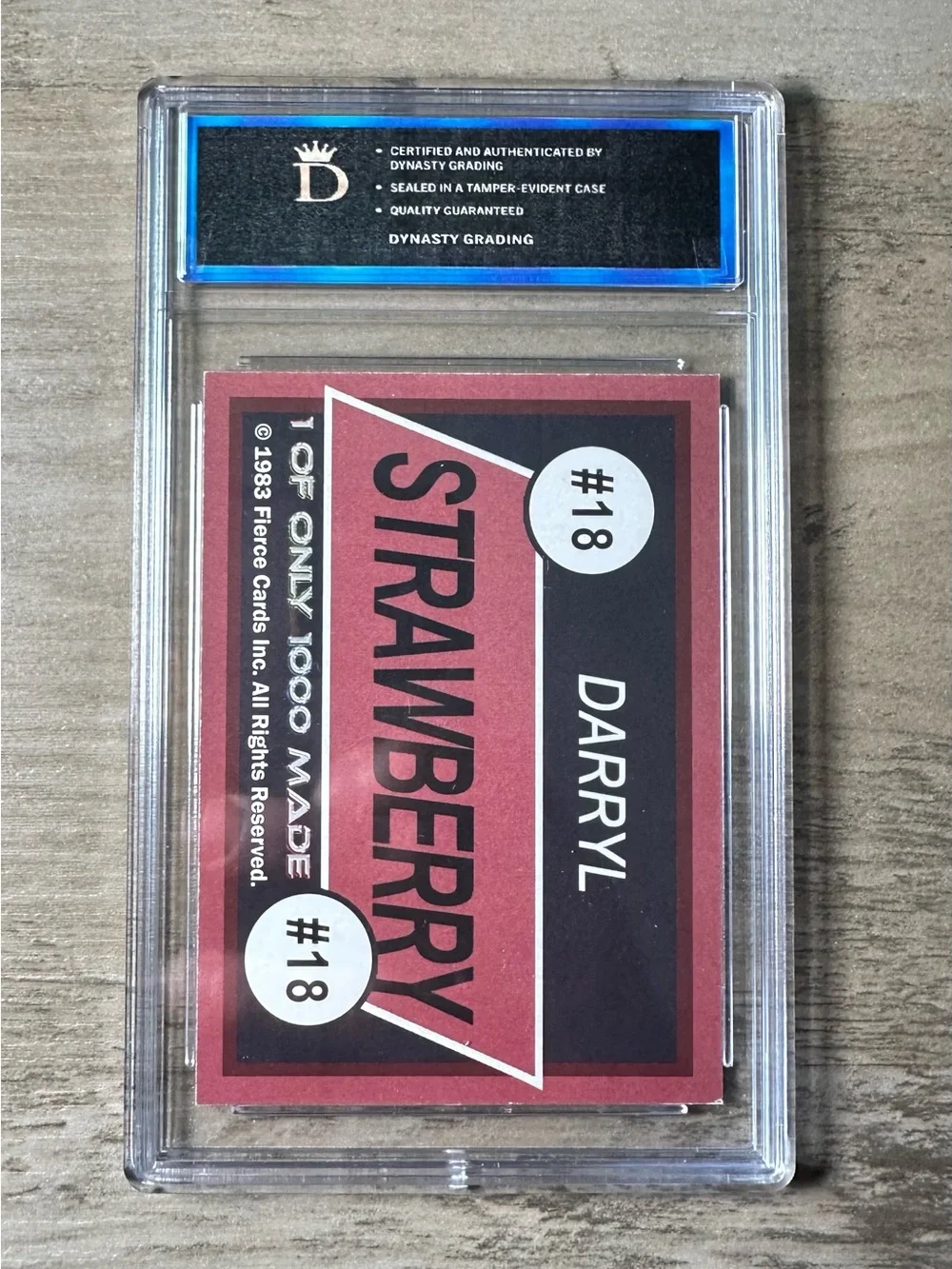 Darryl Strawberry Rookie 1983 Gem Mint 10 Novelty Baseball Card. New York Mets.